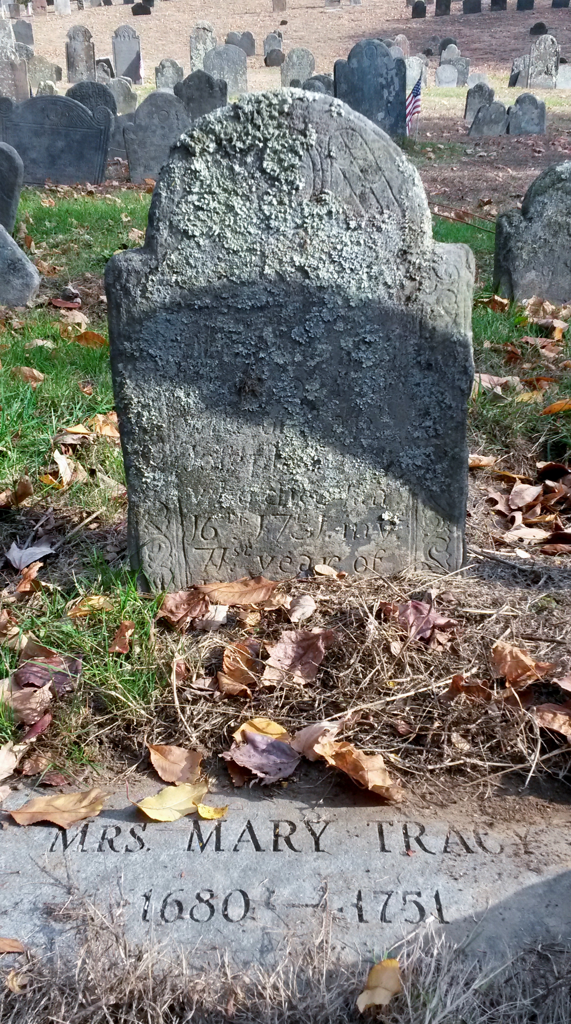 Gravestone of Mary Tracy