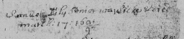 Death record of Samuel Ely