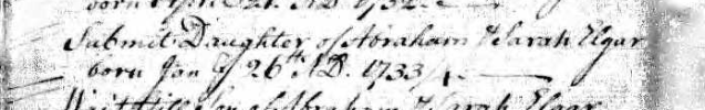 Birth record of Submit Elgar