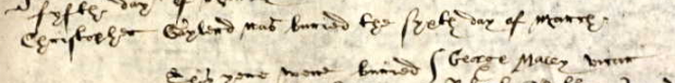 Burial record of Christopher Gaylard