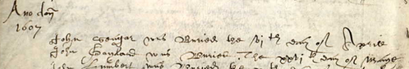 Burial record of John Gaylard