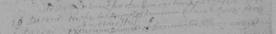 Birth record of Hepzibah Janes
