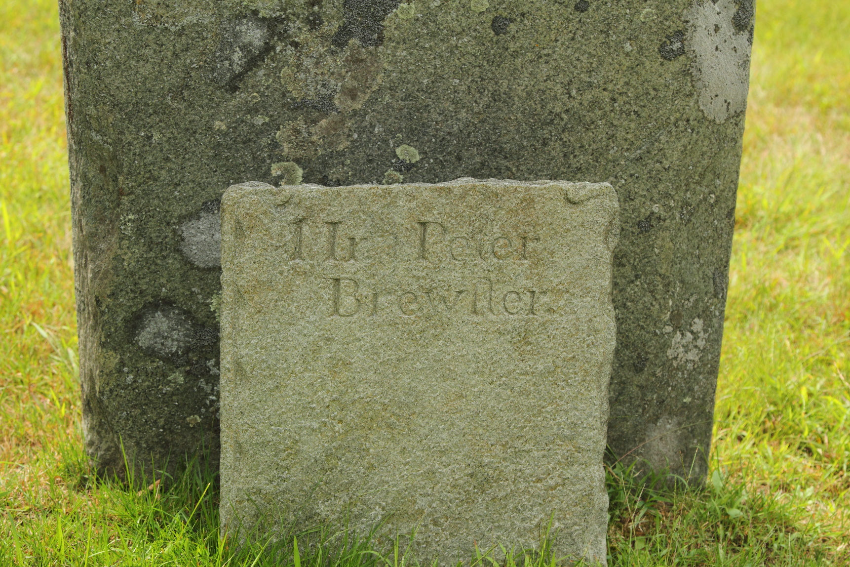 Footstone of Peter Brewster