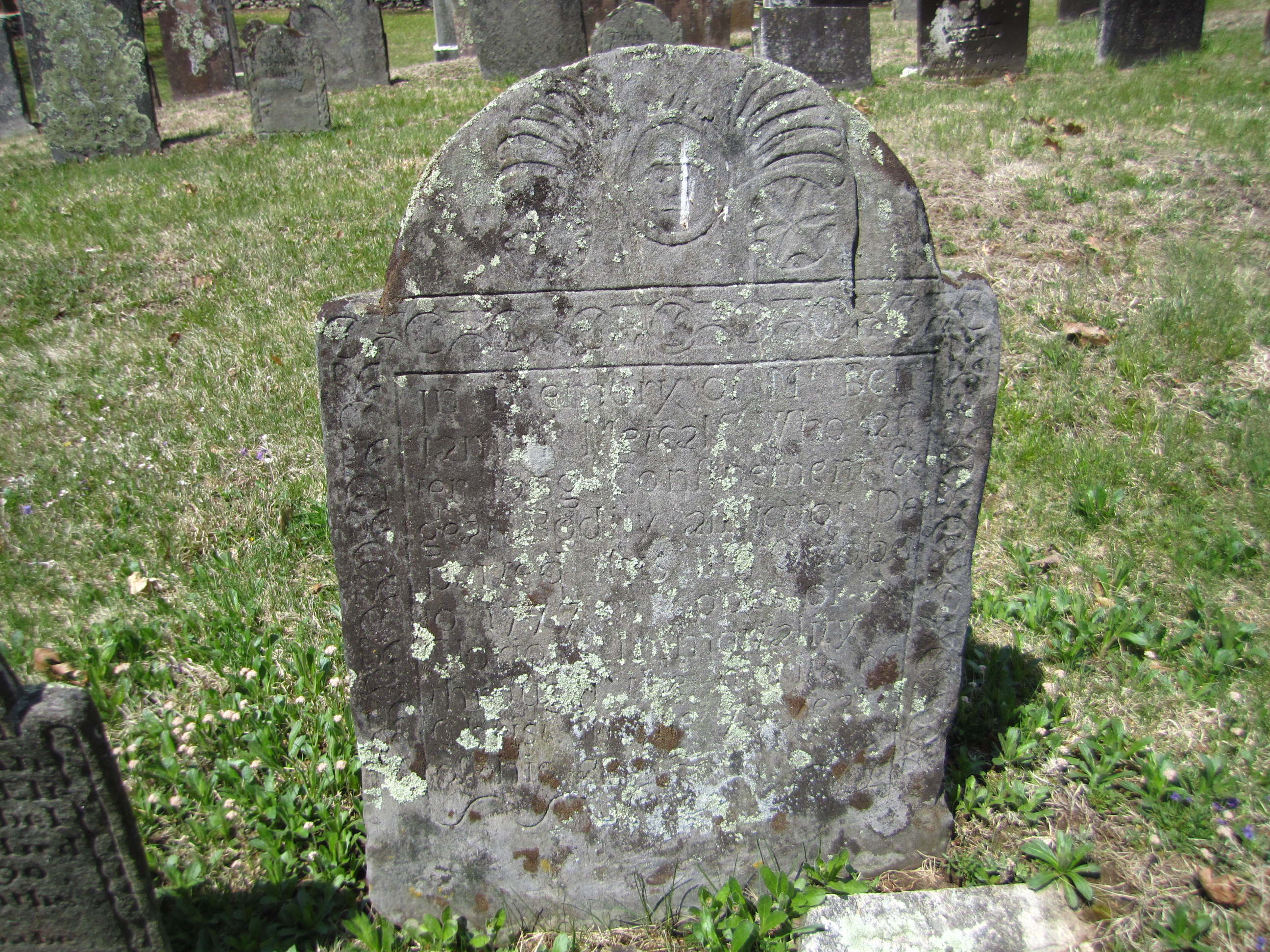 Gravestone of Benjamin Metcalf