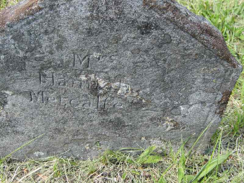 Gravestone of Hannah Metcalf