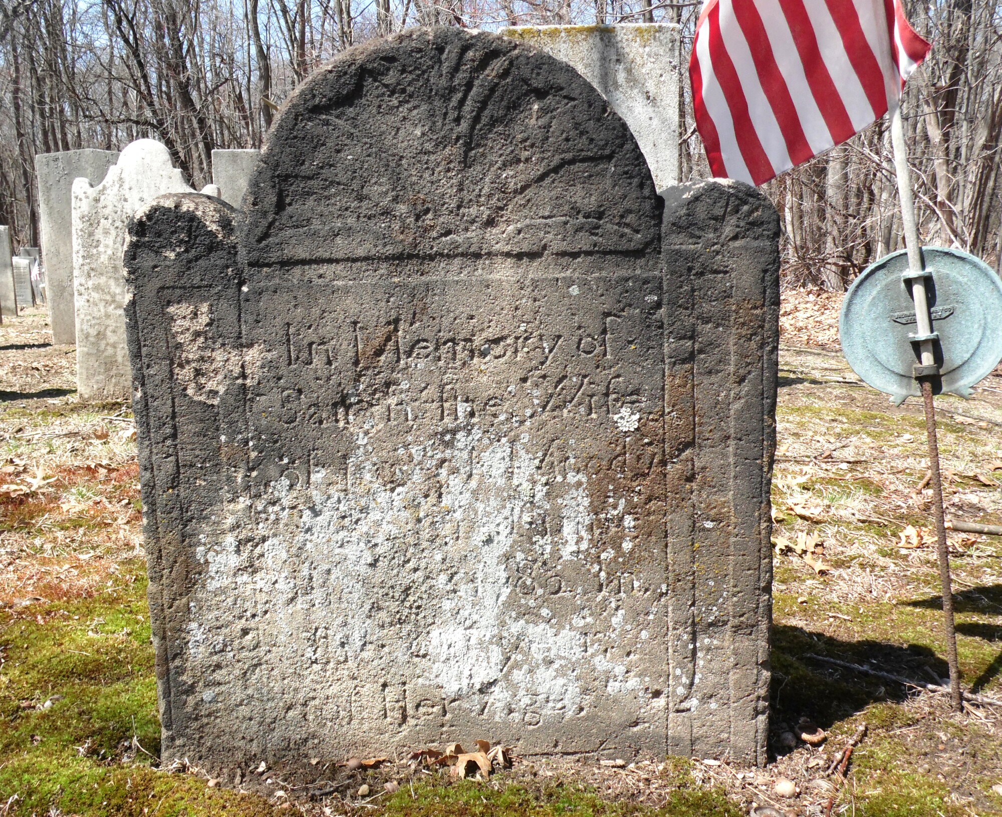 Gravestone of Sarah (Kellogg) Moody