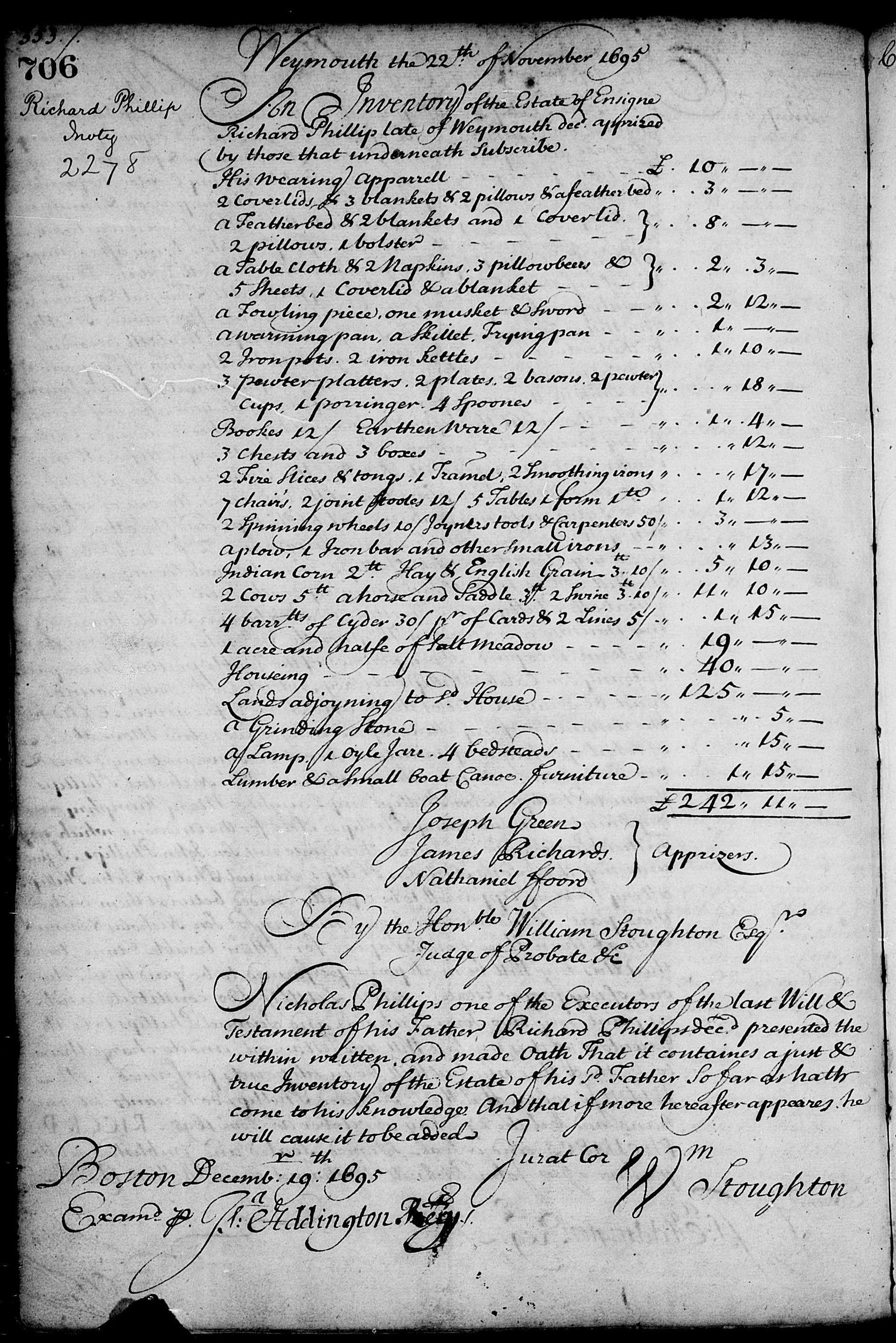 Inventory of Richard Phillips