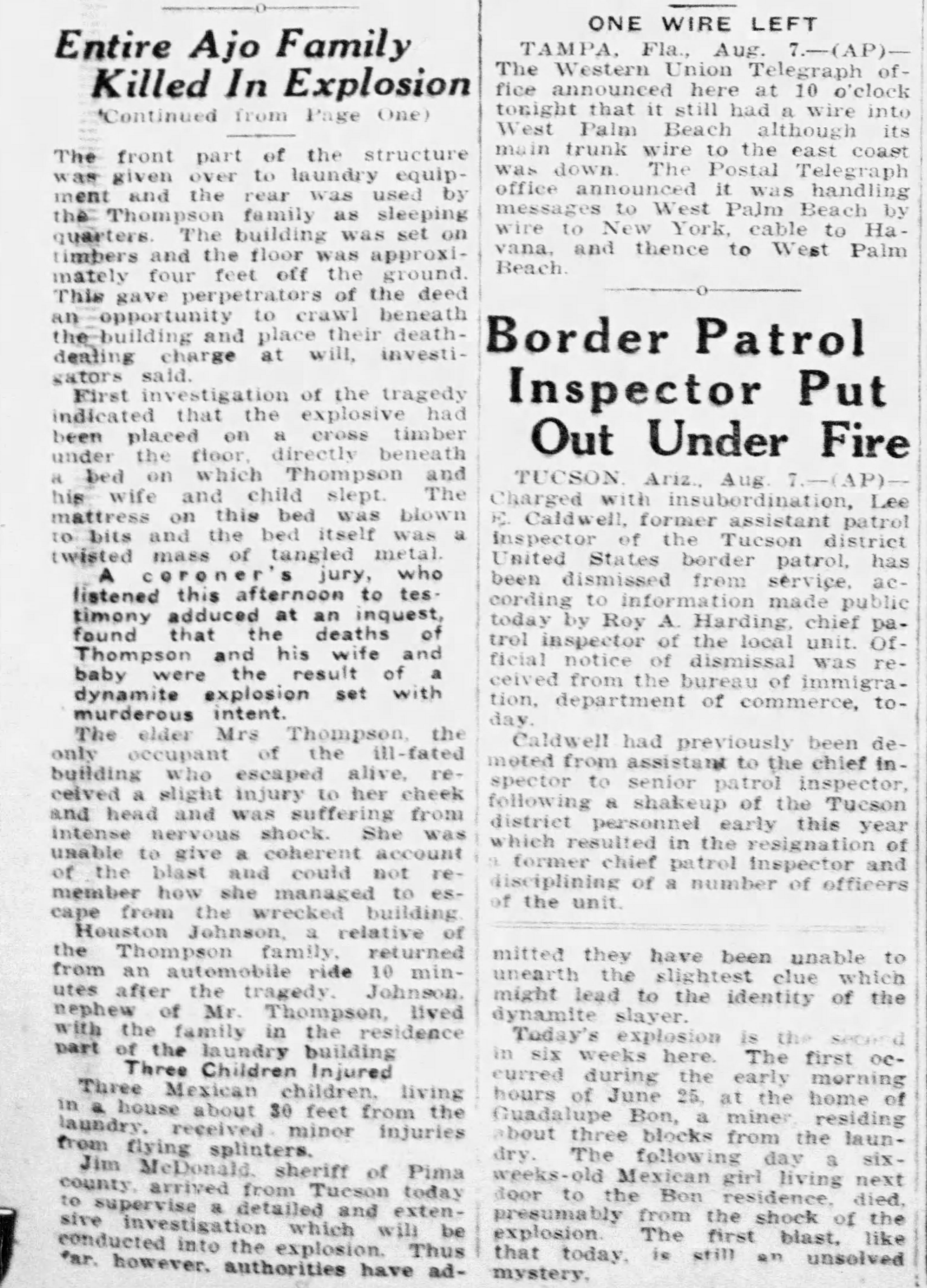 Article on the murder of the Thompson family, part 2