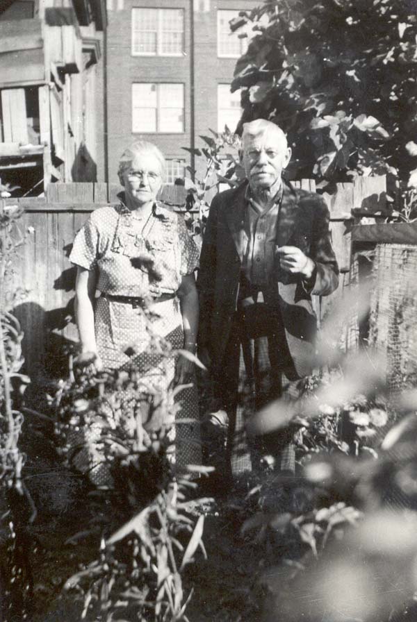 William Henry and Bertha standing in a garden