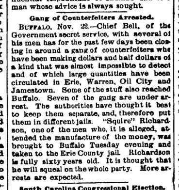 Article on the arrest and Squire being jailed separately