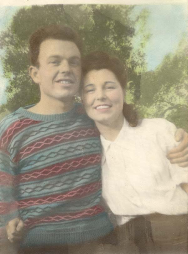 Frank and Florence Boyd, standing together