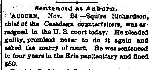 Article about Squire's sentencing