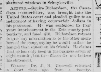 Article on Squire pleading guilty and being sentenced