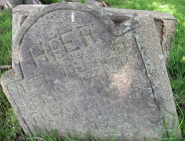 Gravestone of Elizabeth (Powell) Treat
