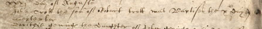 Christening record of John Trott
