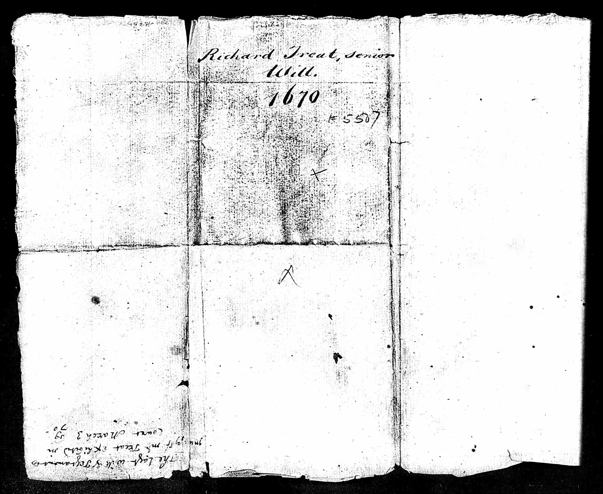 From the will of Richard Treat