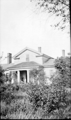 Black and white photo of the John M. Annis house