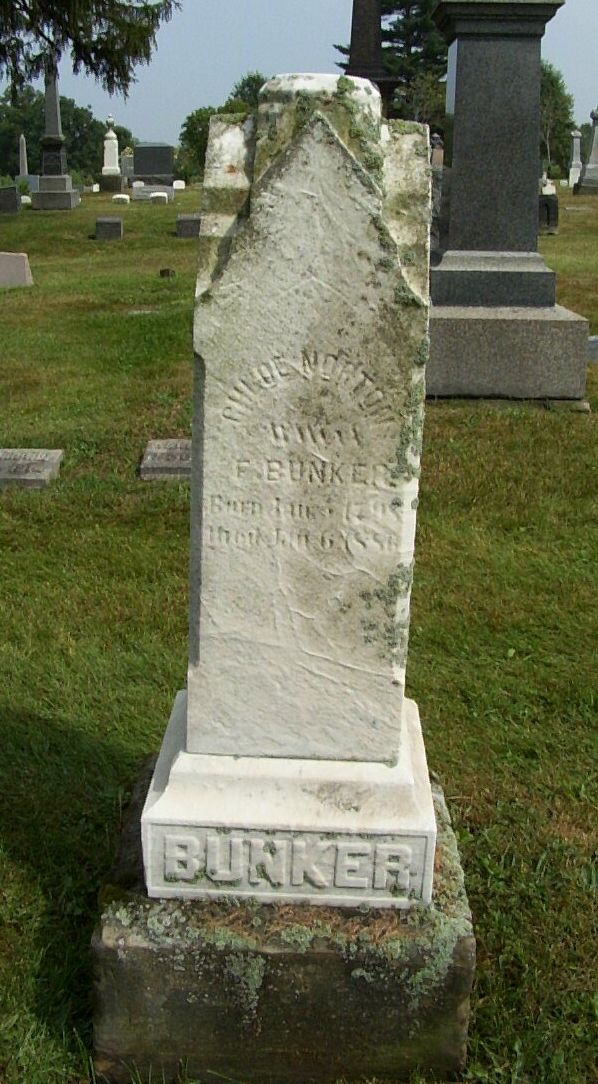 Gravestone of Chloe Norton Bunker