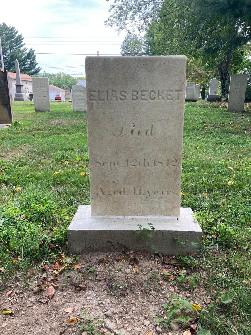 Gravestone of Elias Becket
