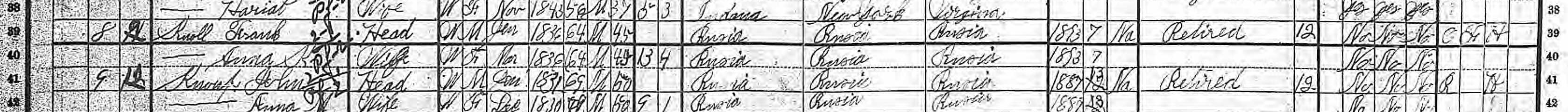 Franz Knoll family in 1900