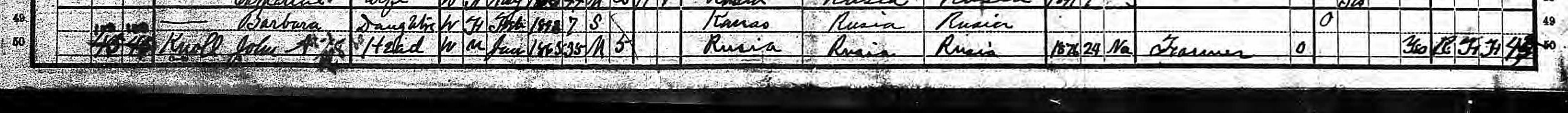 John A. Knoll family in 1900