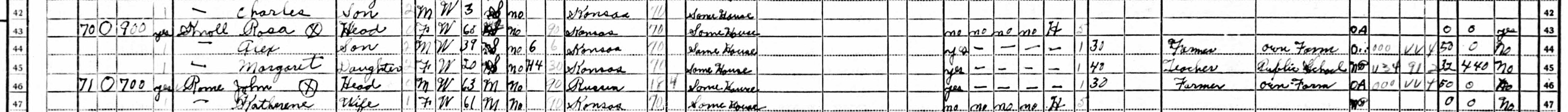 Rosa Knoll family in 1940