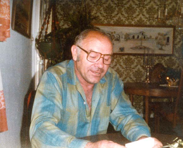 Andy at a table