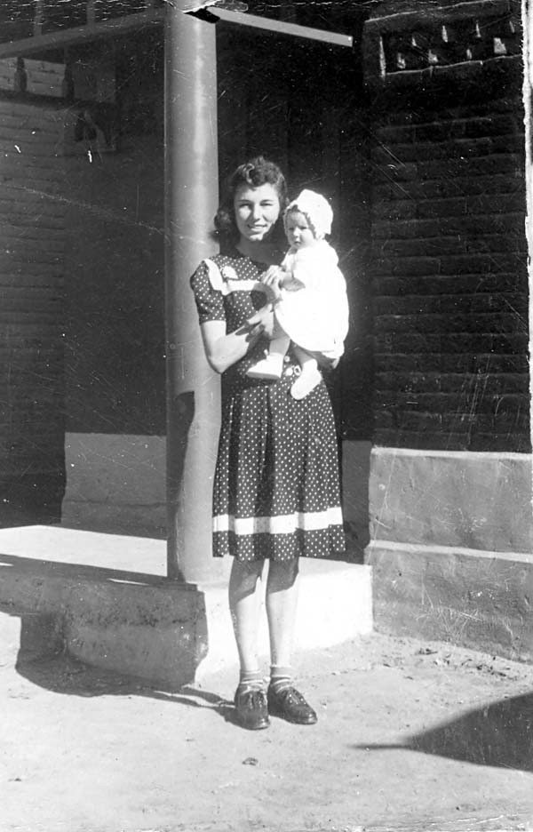 Florence holding baby Janice