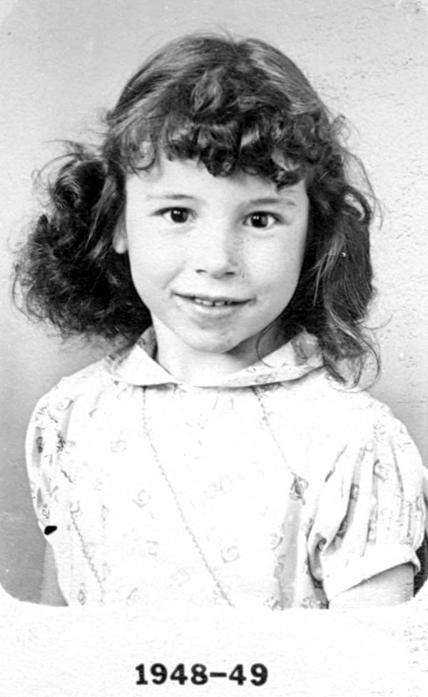 School photo of Janice, dated 1948-49