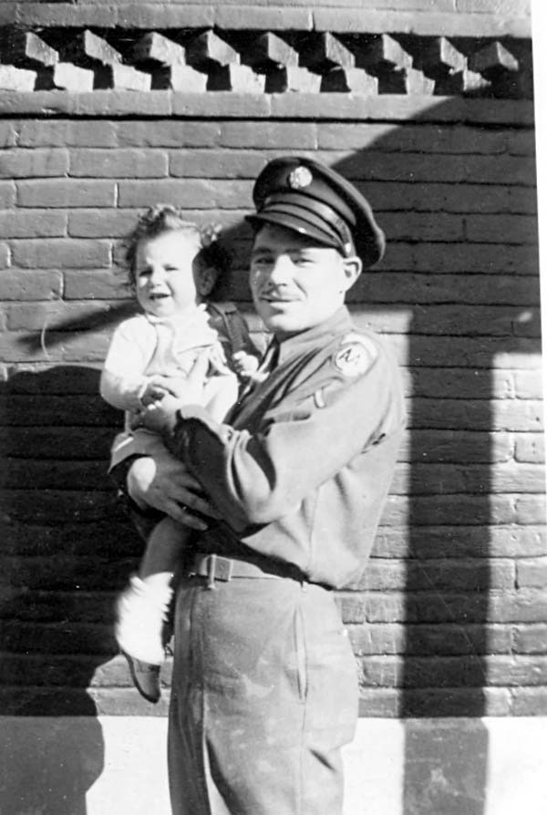 Jake holding baby Janice