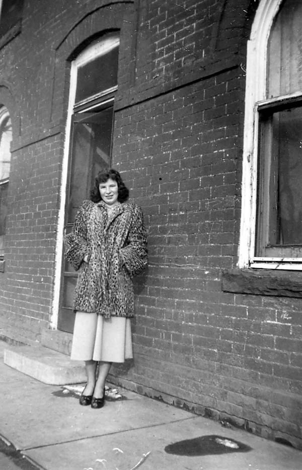 Lorraine as a young woman