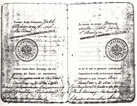 Image 3 from Jacob Mahler's passport
