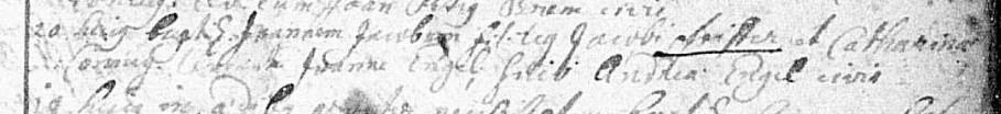 Baptismal record for Johannes Jacob Pfeiffer