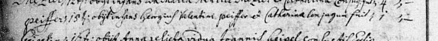Death record for Georg Peiffer
